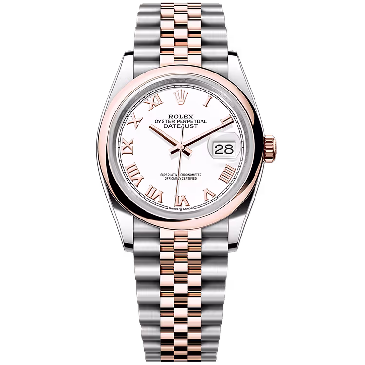 Rolex Datejust White Roman Dial