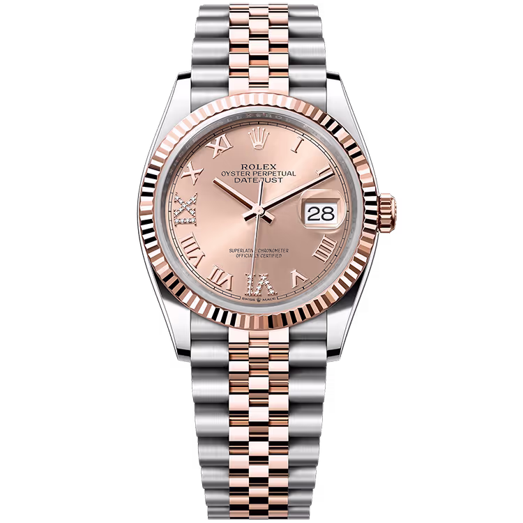 Rolex Datejust Rose Roman Diamond Dial