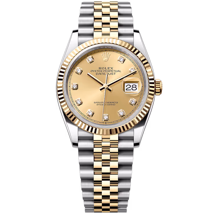 Rolex Datejust Champagne Diamond Dial
