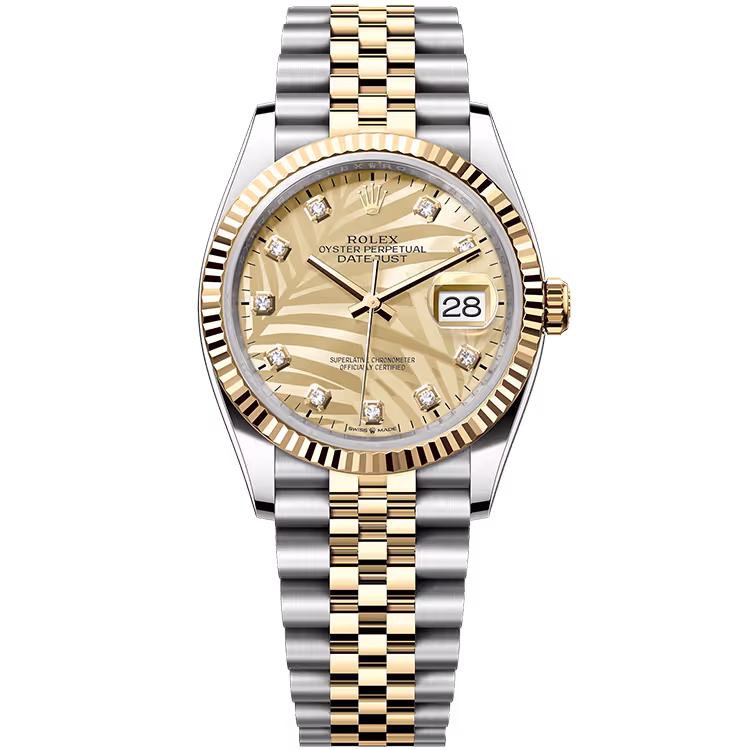 Rolex Datejust Champagne Motif Diamond Dial