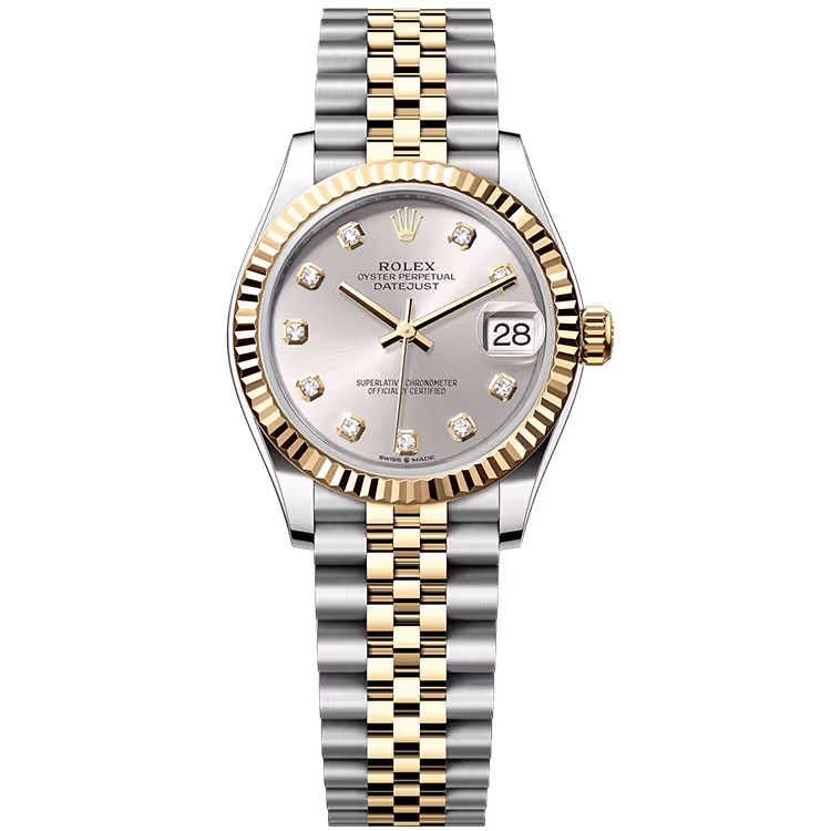 Rolex Datejust Silver Diamond Dial
