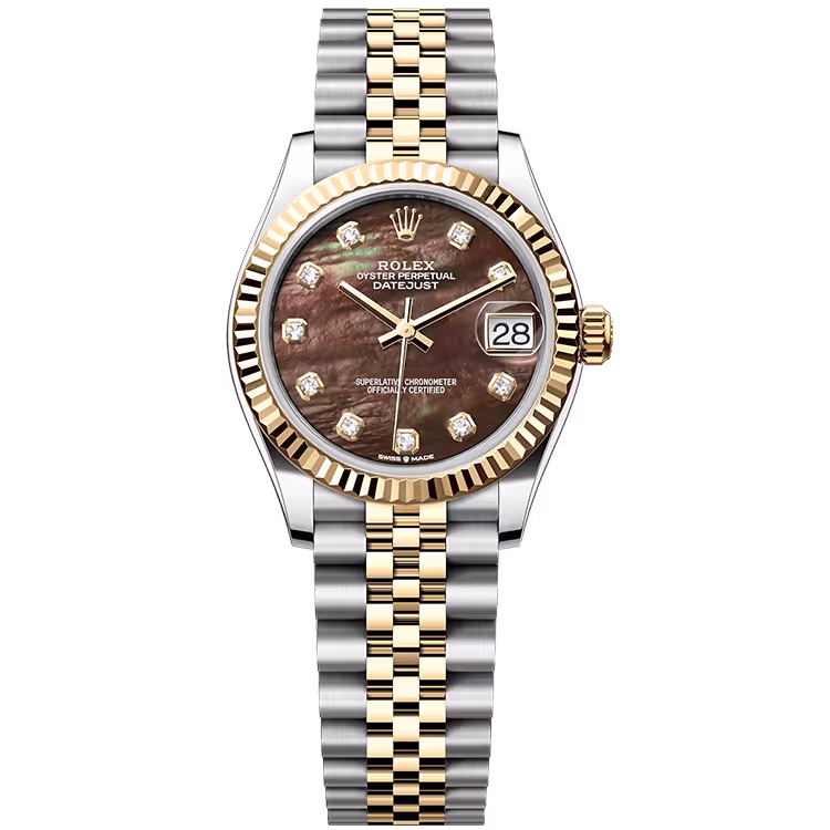 Rolex Datejust Black Mother of Pearl Dial