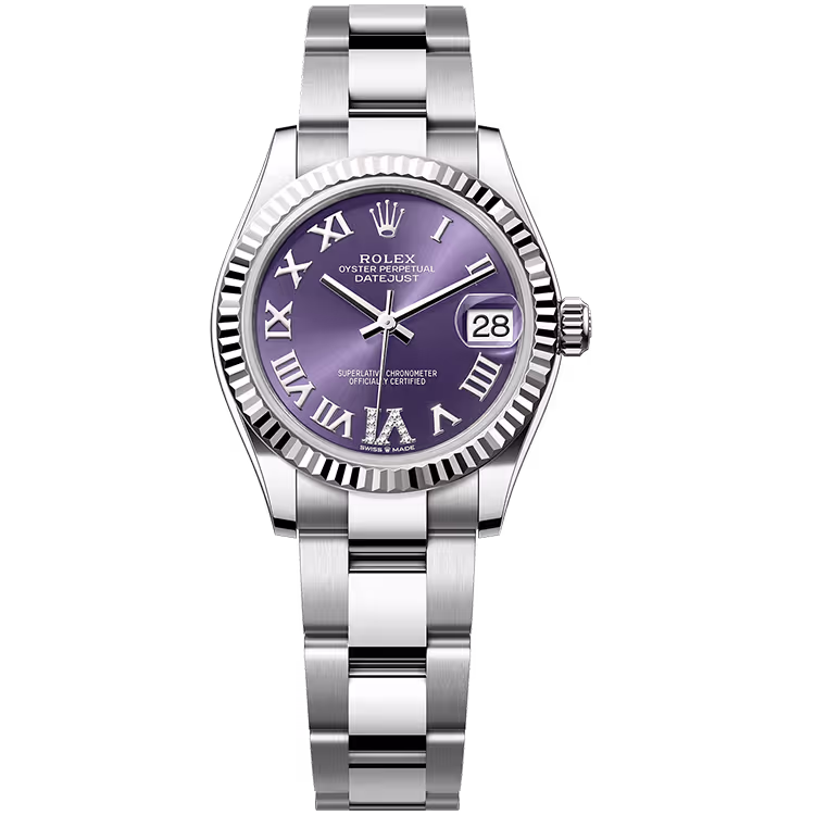 Rolex Datejust Purple Roman Diamond Dial