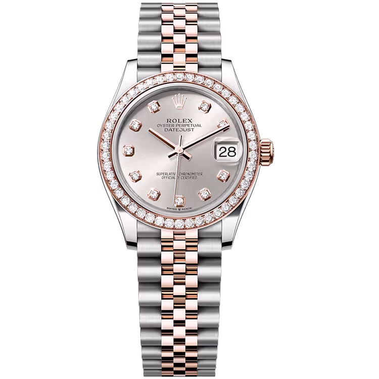 Rolex Datejust Silver Diamond Dial