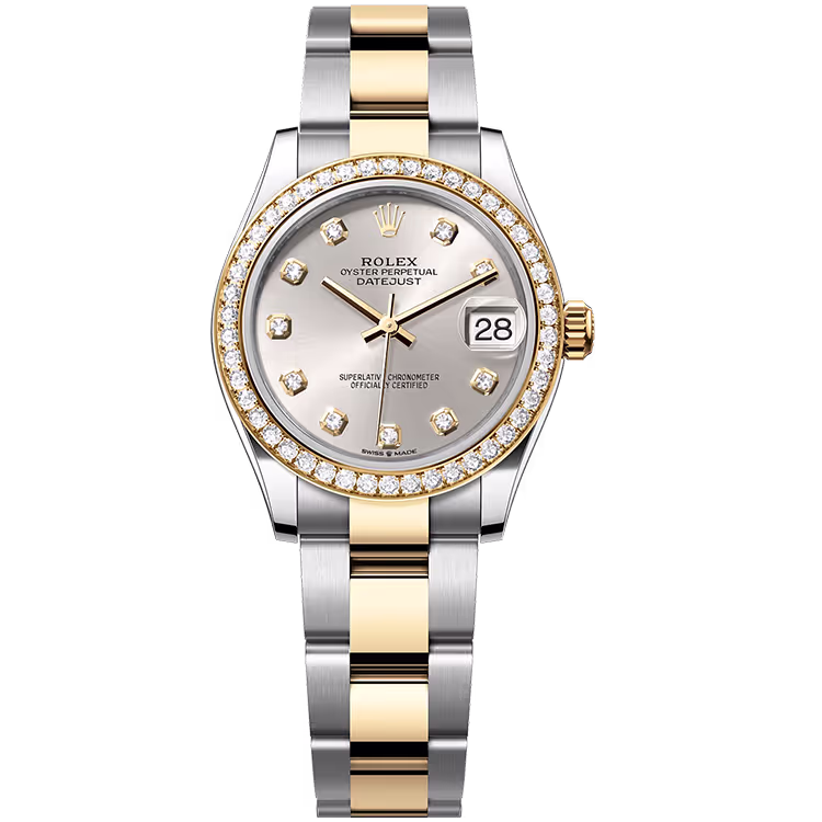 Rolex Datejust Silver Diamond Dial