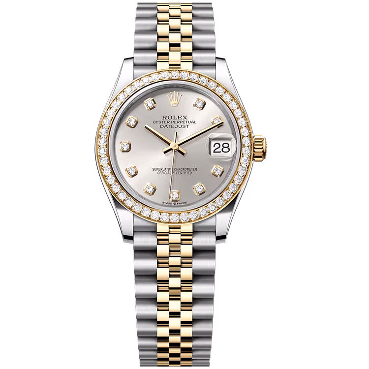 Rolex Datejust Silver Diamond Dial