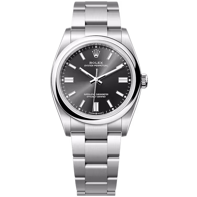 Rolex Oyster Perpetual Bright Black Dial