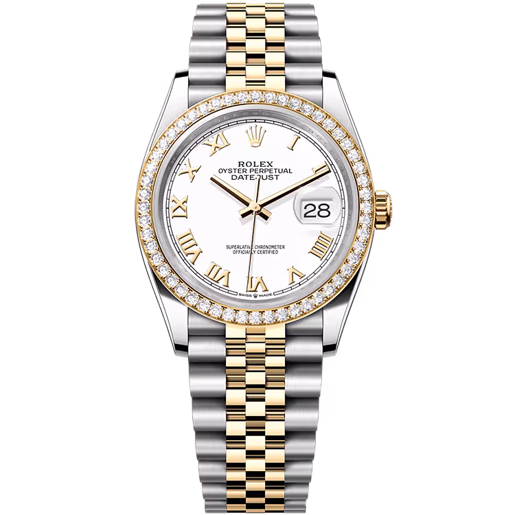 Rolex Datejust White Roman Dial