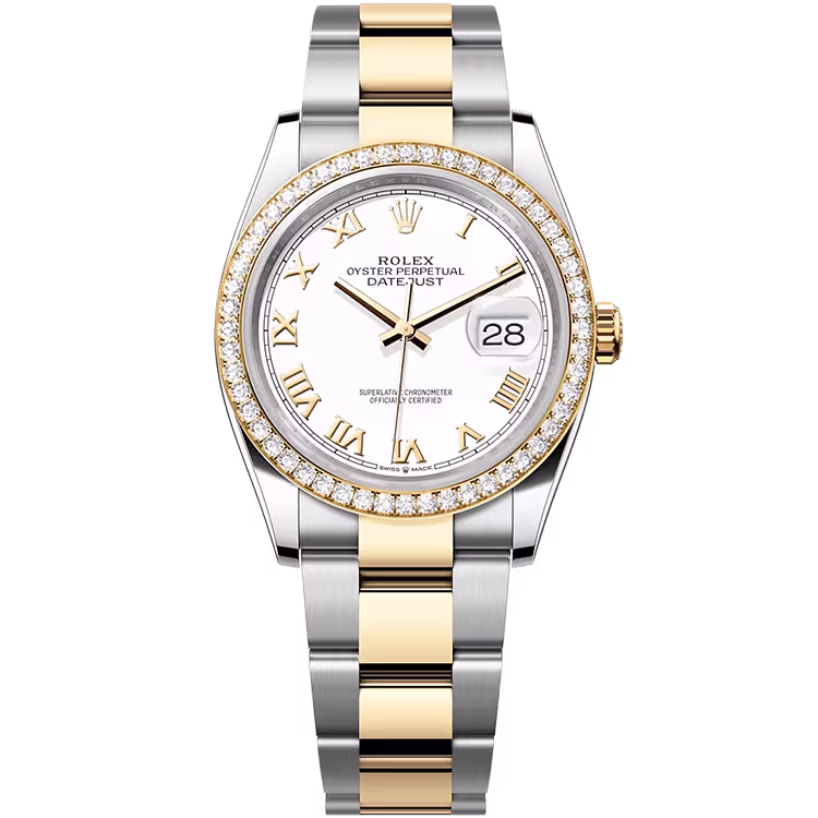 Rolex Datejust White Roman Dial