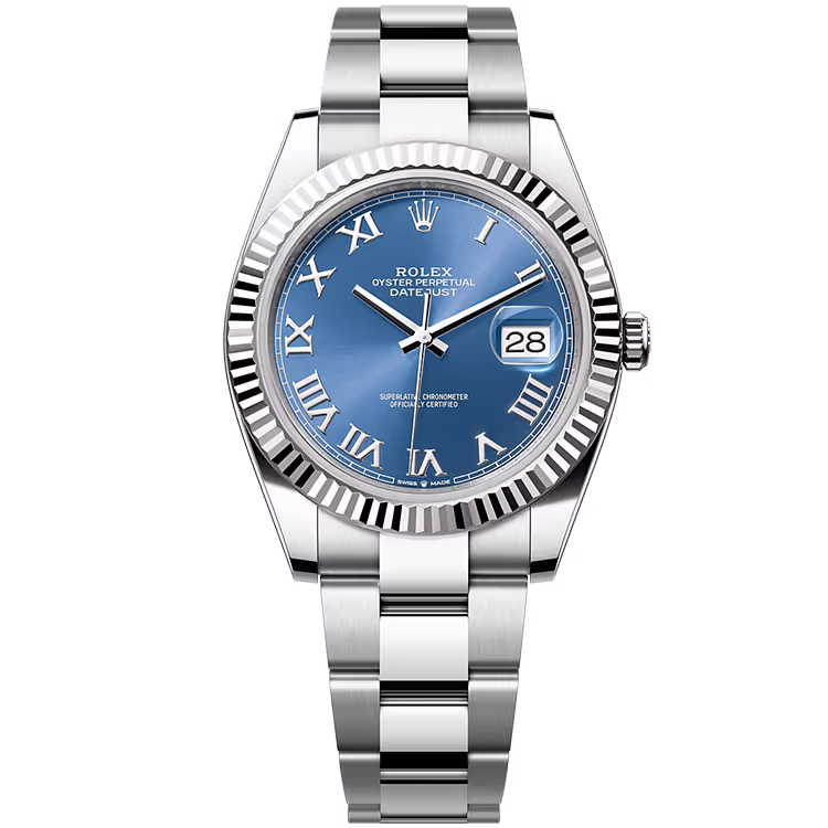 Rolex Datejust Azzurro Blue Roman Dial