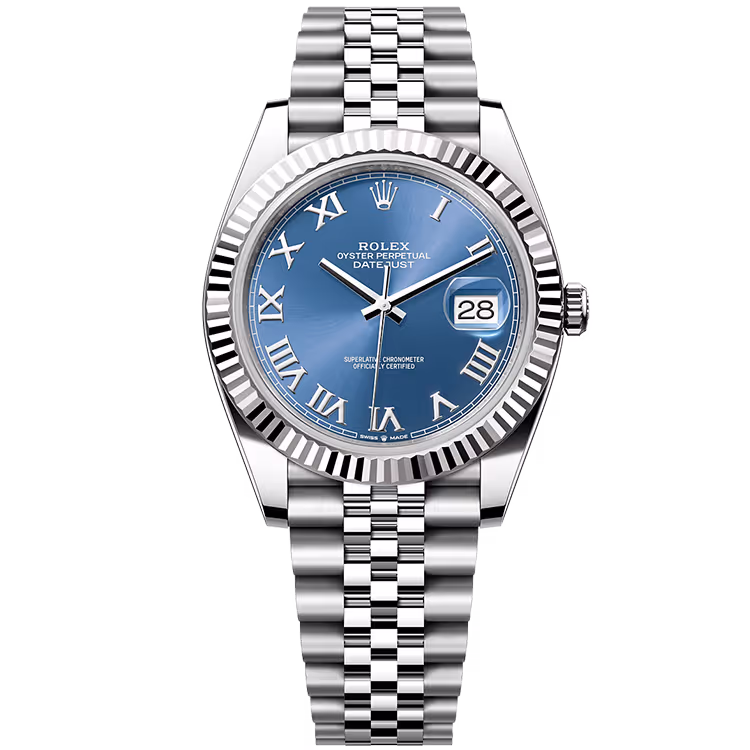 Rolex Datejust Azzurro Blue Roman Dial