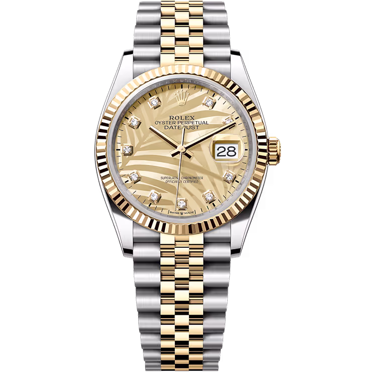 Rolex Datejust Champagne Motif Diamond Dial