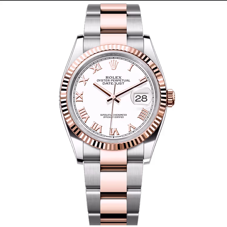 Rolex Datejust White Roman Dial