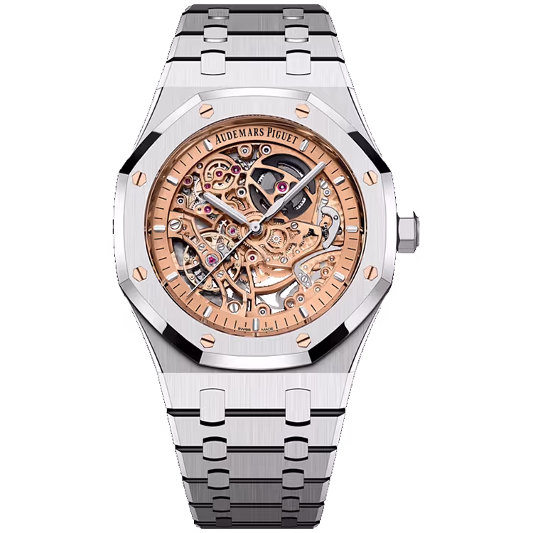 Audemars Piguet Royal Oak Salmon Skeleton Dial