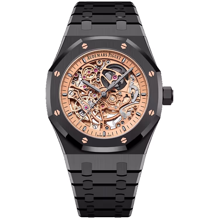 Audemars Piguet Royal Oak Salmon Skeleton Dial