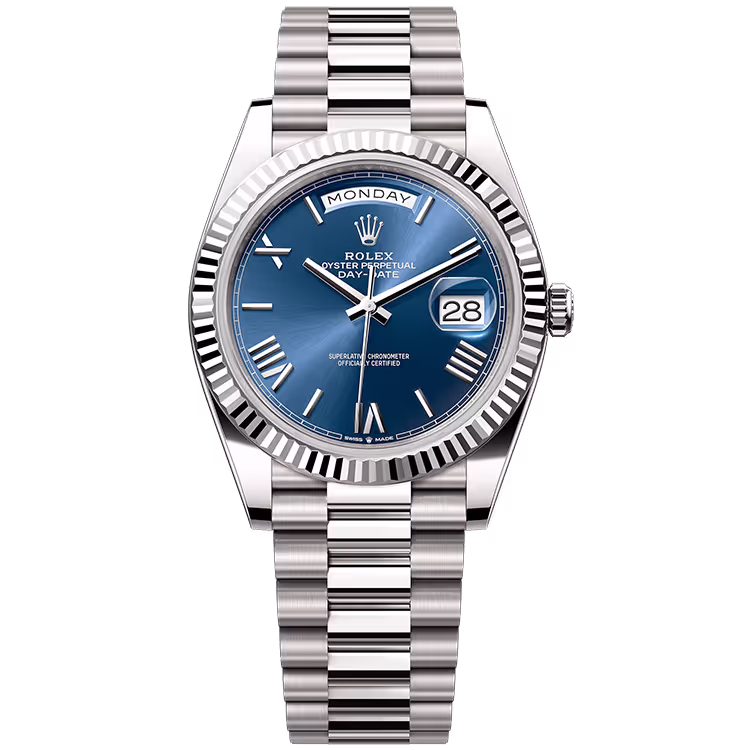 Rolex Day-Date Blue Roman Dial