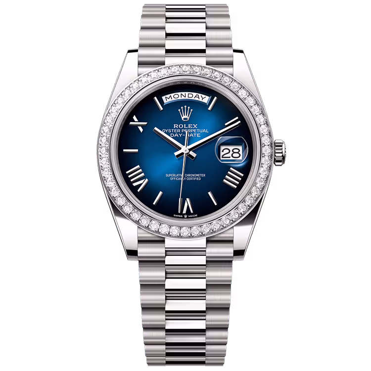 Rolex Day-Date Blue Ombre Roman Dial