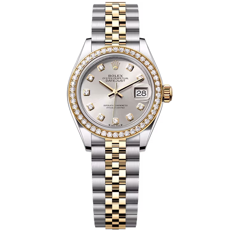 Rolex Datejust Silver Diamond Dial