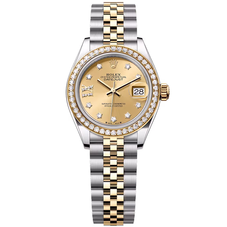 Rolex Datejust Champagne Single Roman Diamond Dial