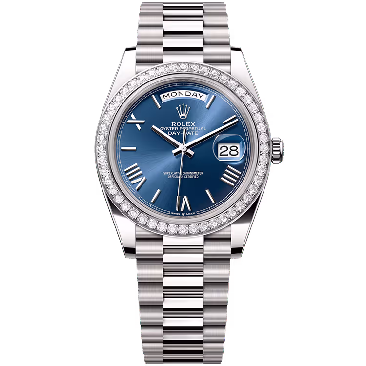 Rolex Day-Date Blue Roman Dial
