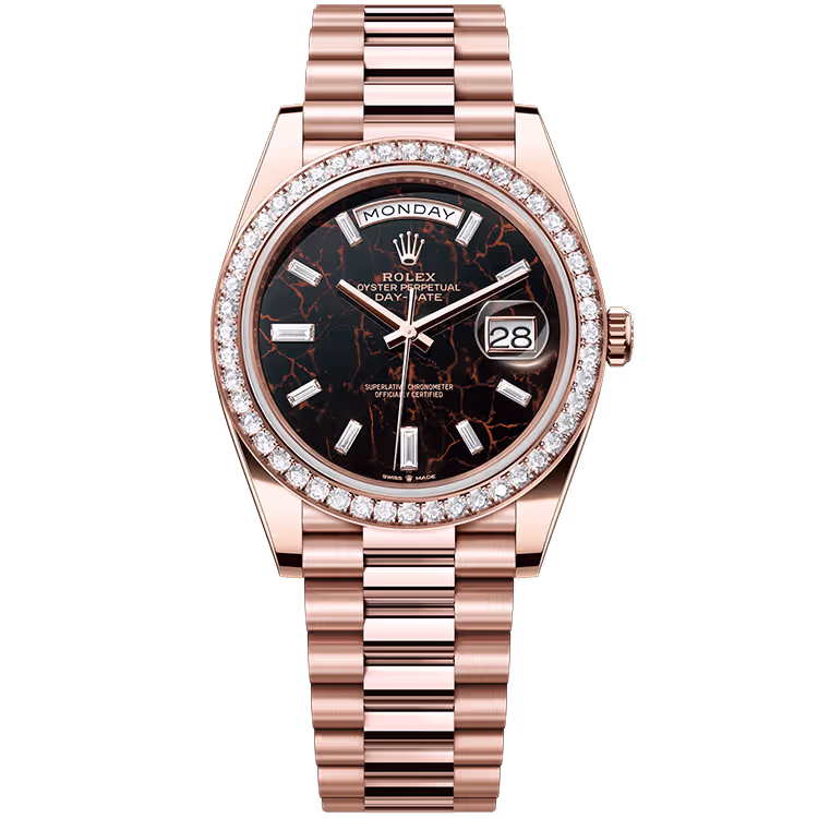 Rolex Day-Date Eisenkiesel Diamond Dial
