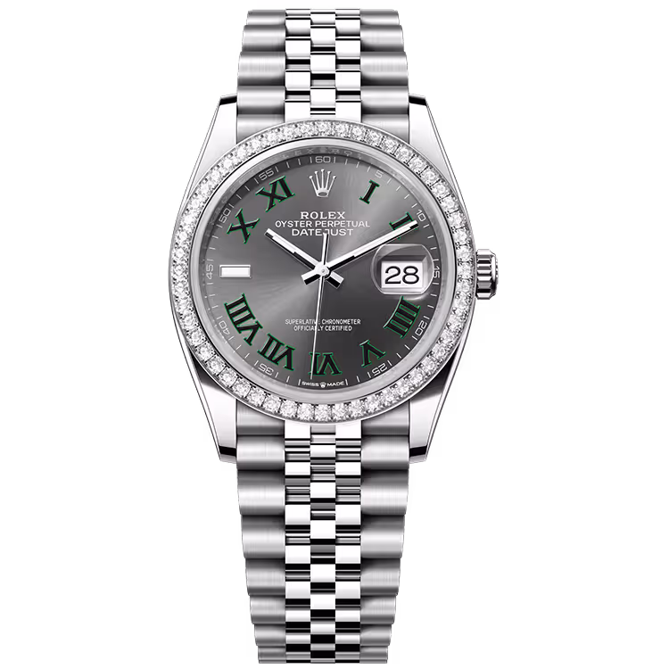Rolex Datejust Rhodium Wimbledon Dial