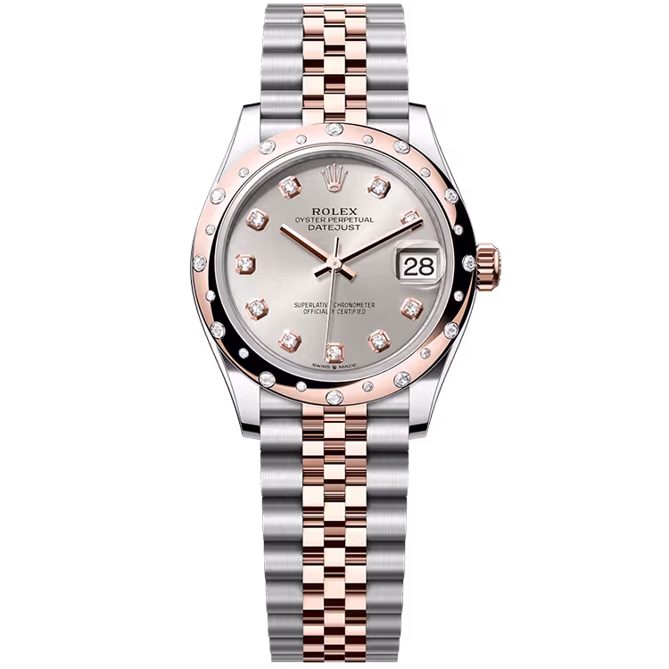 Rolex Datejust Silver Diamond Dial