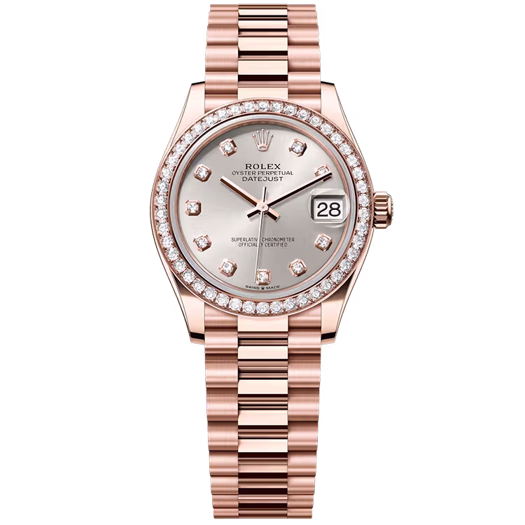 Rolex Datejust Silver Diamond Dial