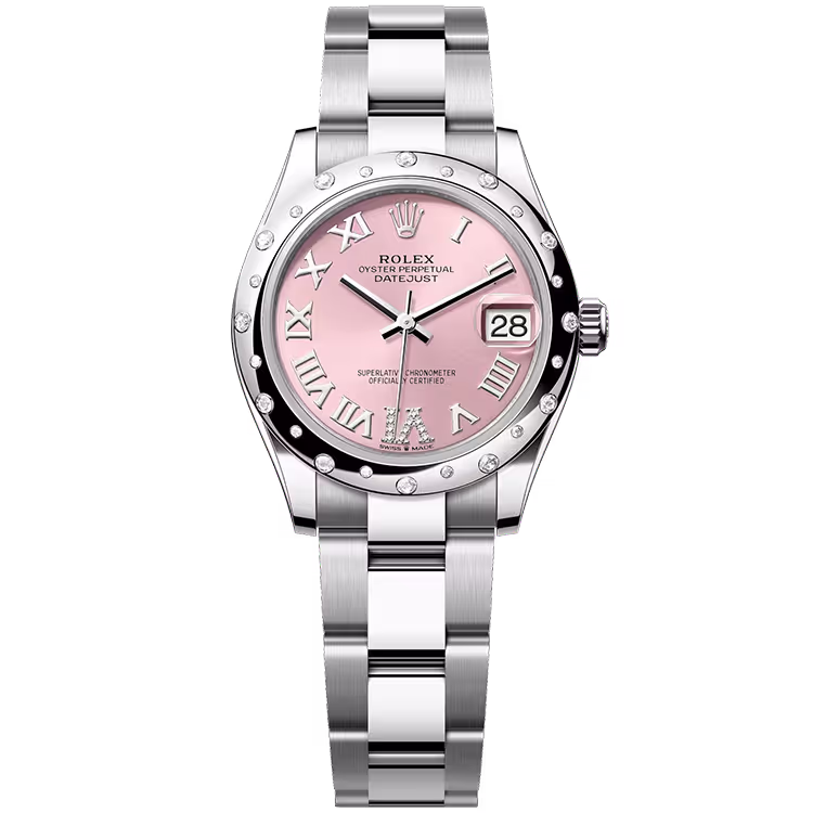 Rolex Datejust Pink Roman Diamond Dial