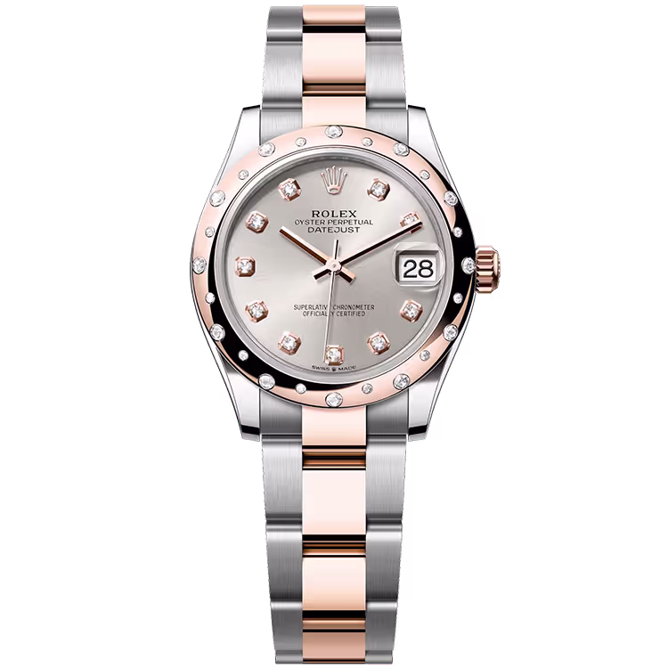 Rolex Datejust Silver Diamond Dial