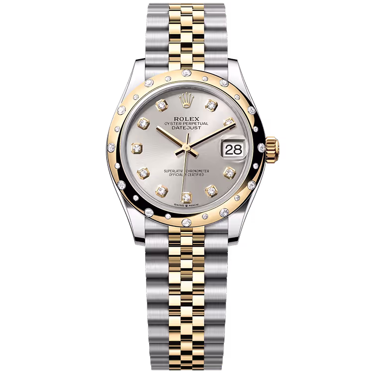 Rolex Datejust Silver Diamond Dial