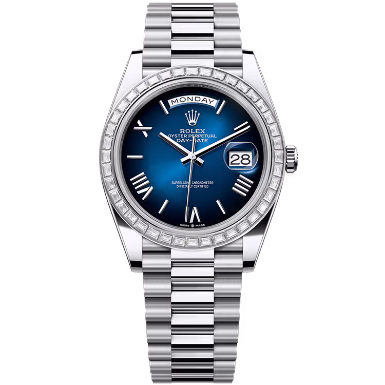 Rolex Day-Date Blue Ombre Roman Dial