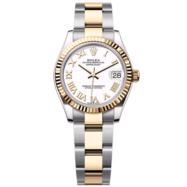 Rolex Datejust White Roman Dial