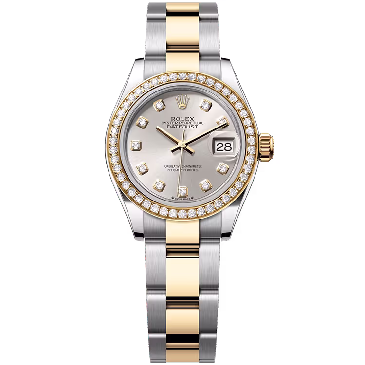 Rolex Datejust Silver Diamond Dial