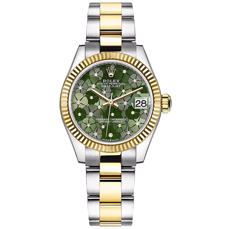 Rolex Datejust Olive Motif Dial