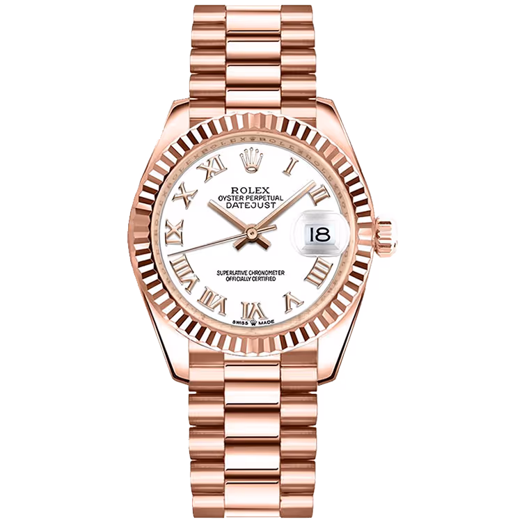 Rolex Datejust White Roman Dial