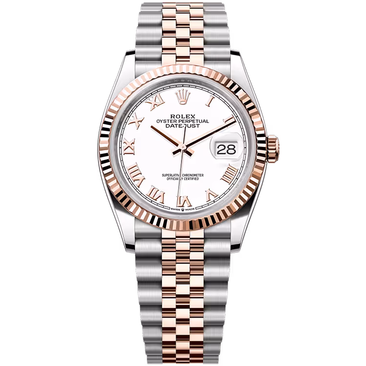 Rolex Datejust White Roman Dial