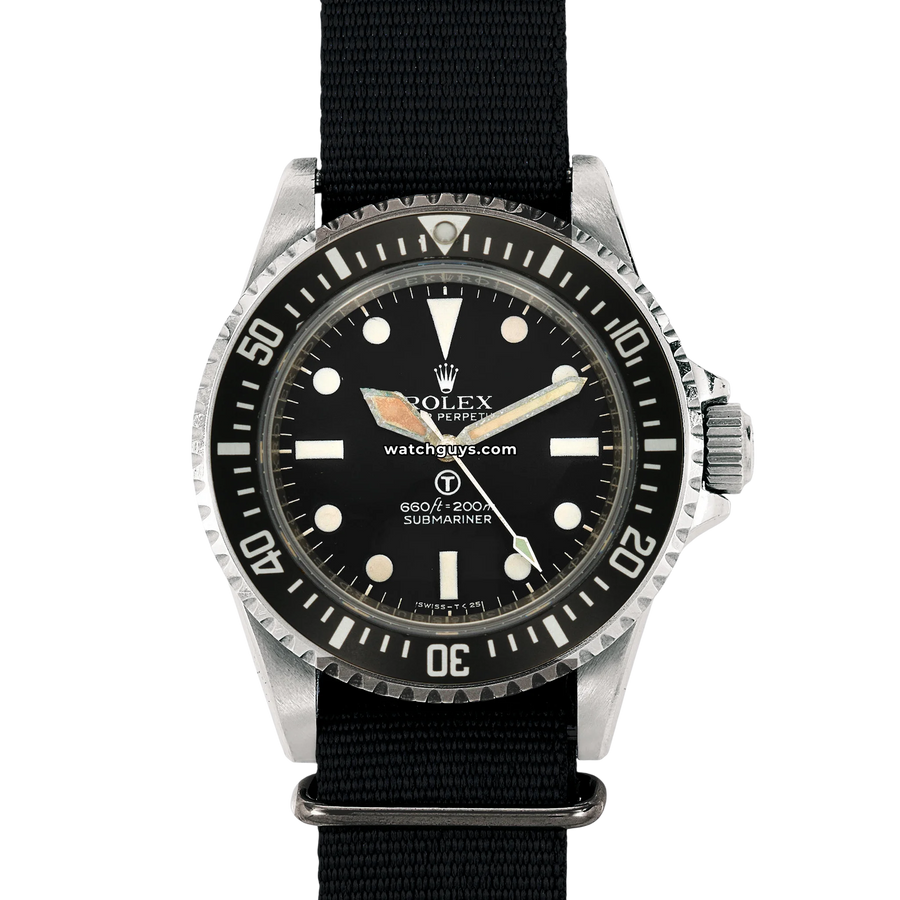 Vintage Rolex Military Submariner ref. 5517 with sword hands