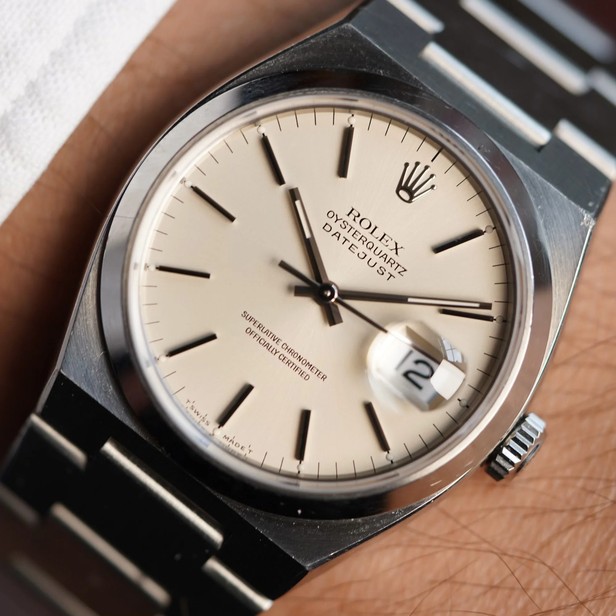 Vintage Rolex Oysterquartz Datejust ref. 17000