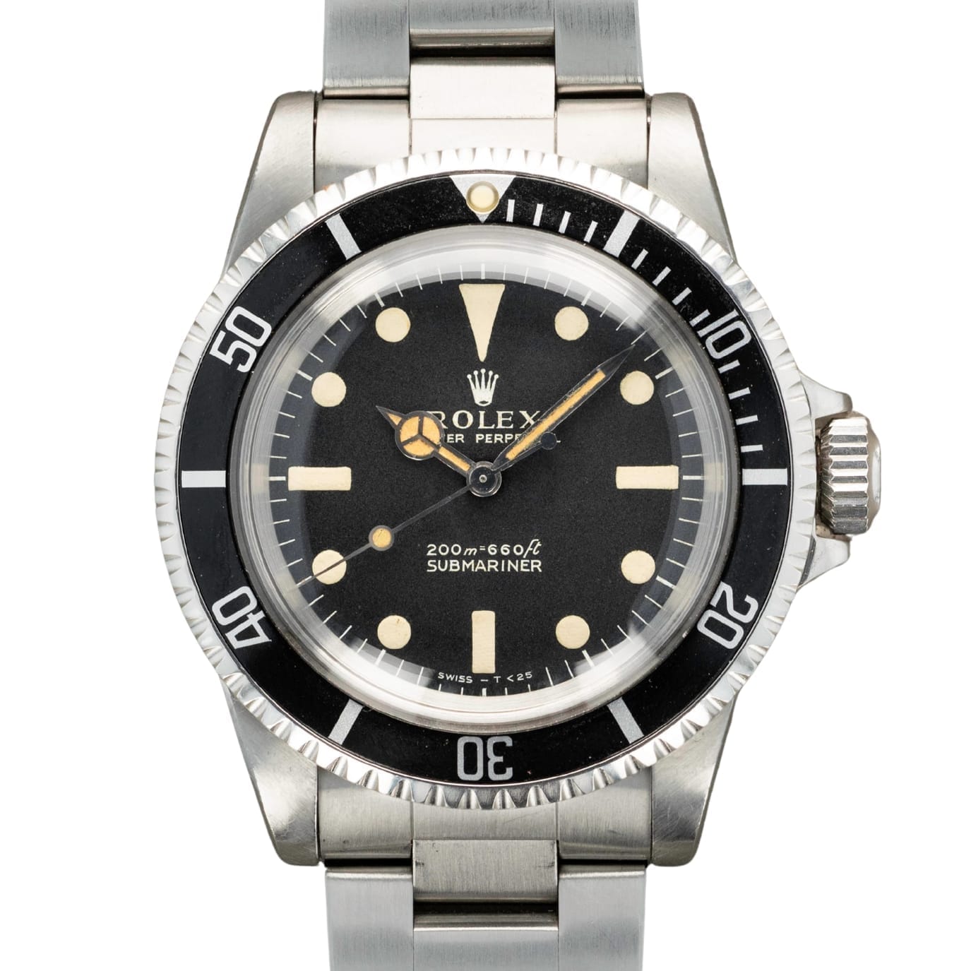 Rolex Submariner ref. 5513 no-date dive watch, 40mm steel case